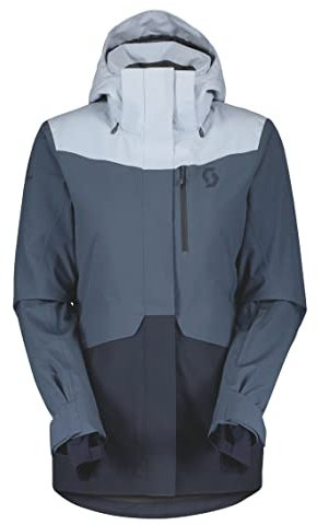 Scott W Ultimate Dryo Plus Jacket Colorblock-Blau - Daunen Wasserdichte isolierte Damen Freeride Skijacke, Größe M - Far