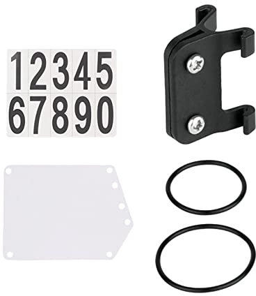 Ronyme Number Plate Holder with Straps PP Seat Post for Bike Luggage Rack Triathlon Race, Non Round Tube