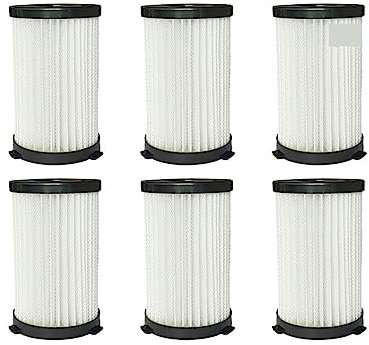 YAXRO Filtro Hepa Compatibile con MooSoo D600 D601 Compatibile con Cecotec Conga Thunderbrush 520 550 560 Compatibile con Ariete Handy Force 2761 2759 RBT Parti for aspirapolvere (Color : 6Pcs)