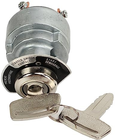 Interruptor de Encendido Interruptor de Llave de Encendido 183827 Interruptor de Encendido con 2 Llaves de Repuesto para Motor D722 D902 D1005 D1105 D1305 V1205 V1305