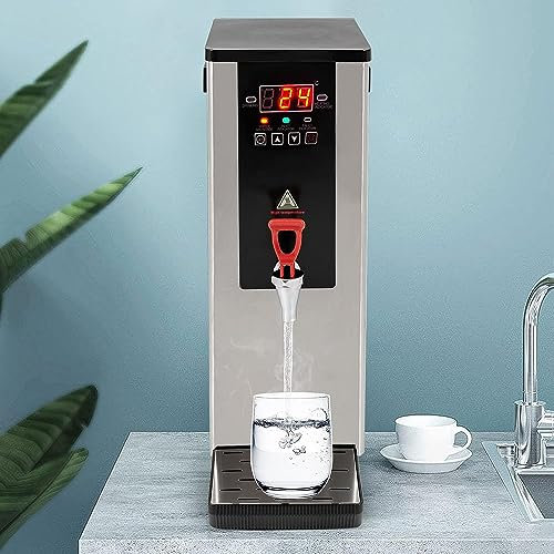 10L Stainless Steel Electric Water Boiler Dispenser With LCD Display, Automatic Hot Water Machine For Tea, Coffee, And Water, 2400W, Faucet Included