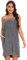 vislivin Bademantel Damen Frottee Saunakilt Saunatuch Frauen Sauna Kilt mit Druckknöpfen und Gummizug Gray S/M
