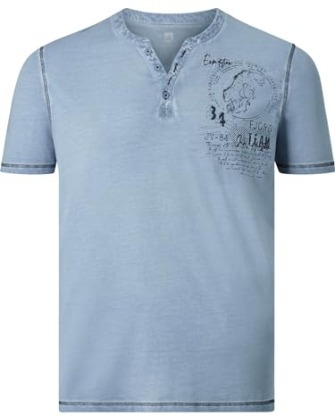 Jan Vanderstorm Herren T-Shirt Godbert Hellblau, 5XL (XXXXXL) - 72/74