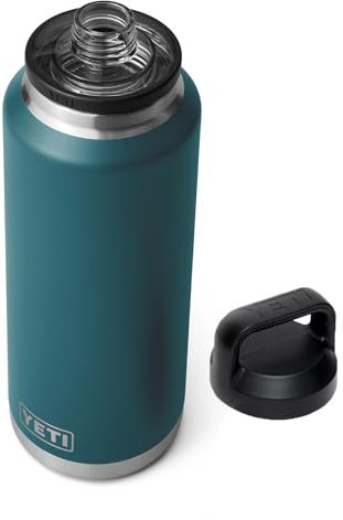 YETI Rambler 46 oz Bottle, Vacuum Insulated, Stainless Steel with Chug Cap, Agave Teal