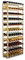 PROREGAL Weinregal PINOTWINE | HxBxT 166x72x25cm | 77 Flaschen | Massives Kiefernholz | Natur unbehandelt | Weinhalter Weinständer Flaschenständer Flaschenregal Holzregal