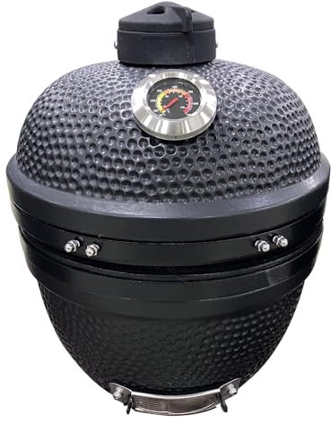 YNNI KAMADO TQ0014MB Kamado-Ofen-Grill-Ei mit Ständer, 35,6 cm, mattschwarz, TQ0014MB