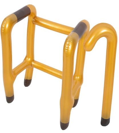 COLLBATH 2 Stücke Aufblasbare Gehhilfe Aufblasbare Spielzeug Party Prop Aufblasbare Krücke Bläst Spielzeug Krücke Ballon Spielzeug PVC Aufblasbare Krücke Spielzeug Party Aufblasbare