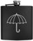 6oz (170ml) 'Simple Umbrella' Pocket Hip Flask (HP00031800)