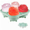 Ice Cube Trays for Freezer, Large Silicone Ice Cube Mold with Lid,Make 4 Giant 3D Cavity Rose Flower Shape Ice, BPA Free, Easy to Pop Out, Perfect for Soap Cocktails Juice Whiskey Jelly