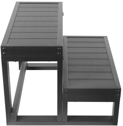 Treppe, 2 Stufen Pool Einstiegstreppe, rutschfest und Tragbar, 60x54x42cm, Hot Tub Zubehör für Whirlpools, Heim Badewannen, Outdoor-Spas