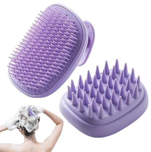 Hair Scalp Brush, Shower Hair Brush, Silicone Head Massager, Scalp Scrub Brush, Gentle Scalp Massager, Comfortable Scalp Cleaning Comb, Silicone Hair Brush, Hair Massager For Shower,
