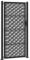 vidaXL Gartentor Schwarz 105x205 cm Stahl Kreuz-Design, Zauntor, Outdoor Tor, Eisentor, Sicherheitstor, Einfahrtstor, Metall Zauntor, Gartentor Metall