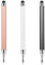 Oruola Lot de 3 stylets pour tablette 2 en 1 pour toutes les tablettes - Compatible avec tous les écrans tactiles pour téléphone portable, smartphone