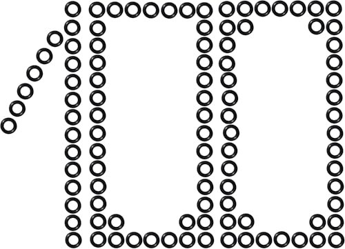 Dart Gummiringe 100 Stück Premium schwarz, zur besseren Befestigung der Dartschäfte am Barrel