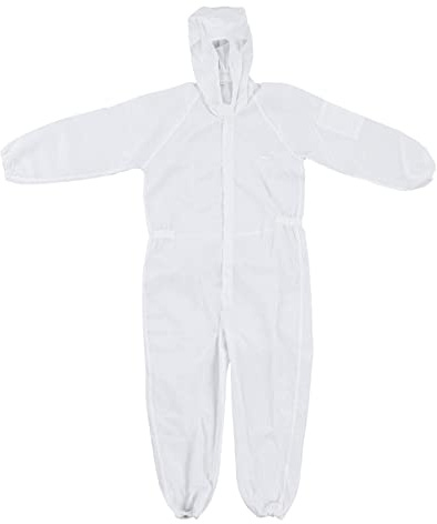 Protective Coverall, Polyester Static Work Coveralls, Protective Chemical Suit, Particles Proof Workwear for SMT Workshop (M)