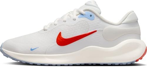 Nike Revolution 7 Schuh für ältere Kinder, Summit White/Picante Red-Sail, FB7689-104, 39 EU (6.5Y US)