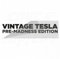 VINTAGE TESLA - PRE-MADNESS EDITION - Der Original Sons of Battery Anti Elon Aufkleber Vinyl Sticker bekannt aus dem Fernsehen! (Schwarz)