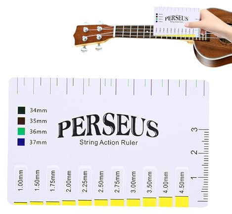 Guitar Action Messgerät - Saitenabstands-Messwerkzeug Für Gitarren,Präzises Multifunktions-Messlineal Zum Einstellen, Warten, Ausrichten Und Messen