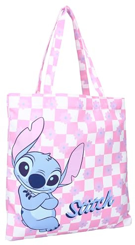 Vadobag Disney Lilo e Stitch BAG IT UP - Borsa Shopper Shopping bag - Dimensioni 40x40x1cm - Colore Rosa e Viola