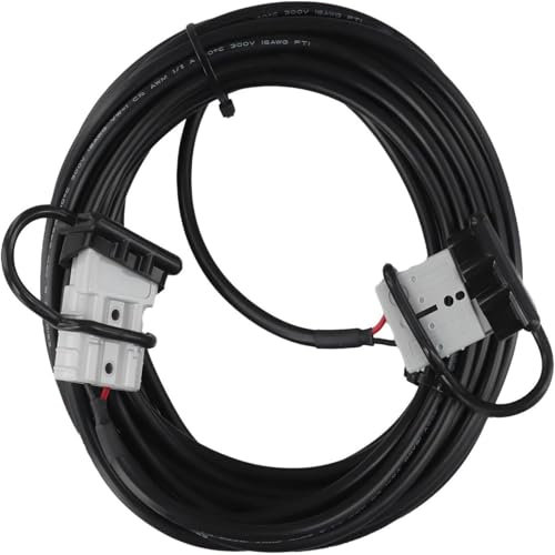 for Anderson Extension Cord, 10M 50A For Extension Cord For Anderson Connector, 12V Solar Charging Cable With Silver-Plated Contacts, IP20 Rated, 600V AC/DC