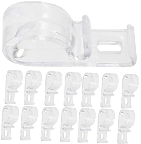 Mipcase 20Pezzi Ganci per Tende Trasparenti Clip per Catenelle Fissaggio e Facile Installazione per Tende Pacchetto