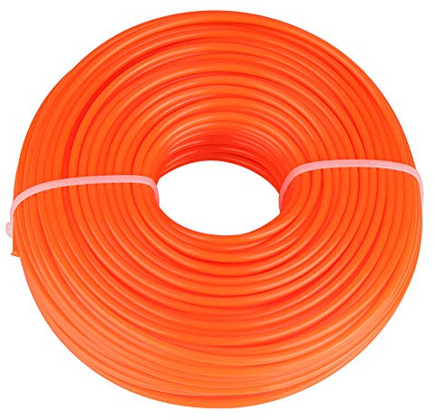 Agatige Ligne de -Herbe de 3mm, Fil de Cordon en Nylon, Herbe à Essence, Remplacement de chaîne de Mauvaises Herbes Robuste (50 m / 164 Pieds)