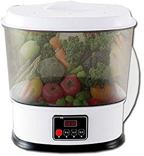 ELLOIN Lavadora automática de frutas y verduras de limpieza ultrasónica (blanco)