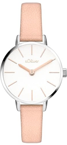 s.Oliver Damenuhr - Tinywatch 28 mm - Elegante, kleine und Filigrane Amrbanuhr für Damen - analog mit Quarzwerk - 3 ATM wasserdicht