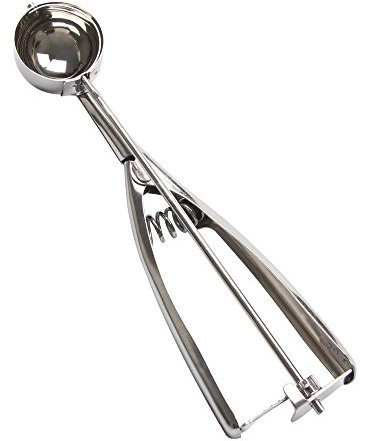 Stainless Steel Ice Cream Scoop With Trigger Release for Cookies Fruits (Small)