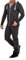 Onesie - Tuta intera da uomo in pile, tuta da allenamento, pigiama, tuta con cappuccio, bella e elegante, grigio scuro, M