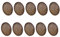 B Baosity 10 Stücke Cabochon Brosche Basis Rohlinge Tablets Stifte DIY Entdeckungen Einstellen - Bronze, 40 x 30 mm
