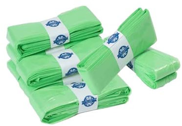 8-Pack Nappy Bin Refill Bags, Nappy Bags, 4.5M Smellproof Diaper Pail Refill Bag, Diaper Refill Liner Hold Compatible with Tommee Tippee, Angelcare, Simplee, LitterLocker (8-Green)