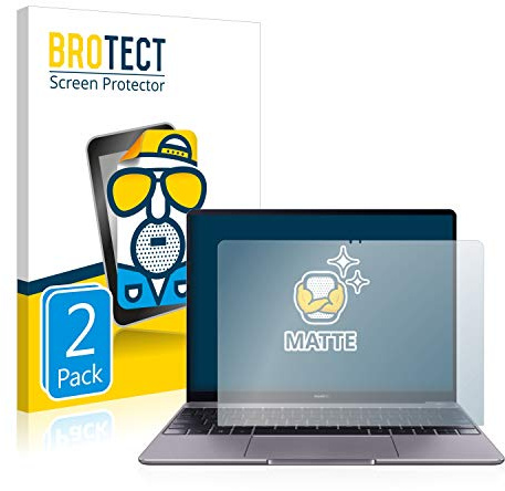 BROTECT Entspiegelungs-Schutzfolie für Huawei MateBook 13 2019 (2 Stück) Matte Displayschutz-Folie, Anti-Reflex, Anti-Fingerprint