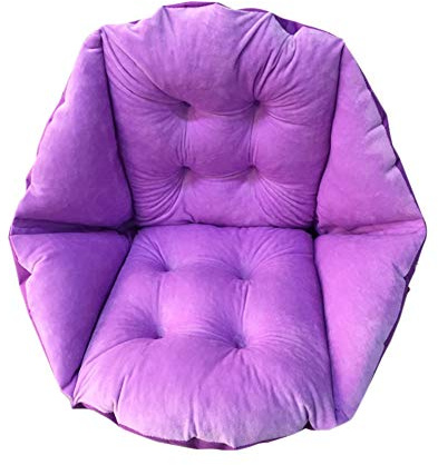 GELing Stuhlkissen Sitzkissen Warm Sitzauflage Dicke Sitzpolster Esszimmer Für Büro Auto Wohnzimme Lila 48X52CM