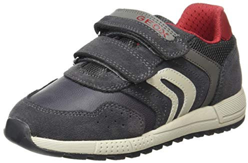 Geox J ALBEN Boy E Grey/Red Boys' Trainers Sneaker Size 32
