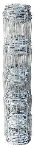 Garmix Clôture Gibier | Grillage Galvanisé Hauteur 80cm | Grillage à Mouton, Chèvre, Sanglier, Chien | Solide, Qualité extra | 80/6/15 - Rouleau 50m
