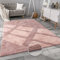 Paco Home Teppich Wohnzimmer Kunstfell weich waschbar modern elegant pflegeleicht Felloptik Uni Seidenglanz flauschig Kurzflor, Grösse:140x200 cm, Farbe:Pink