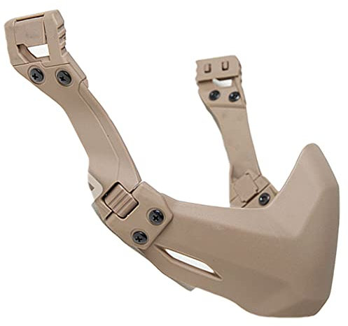 AQzxdc Masque de Protection Tactique pour Airsoft, Masque de Paintball Pliable Demi-Face, Masque Respirant Militaire CS War Game BB Field, pour La Chasse, Le Tir et L'entraînement,Beige a