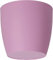 Waste Paper Basket Dust Bin Round Plastic Small Modern Style Home Office 6 colorus (Pink Matt, 30 cm)