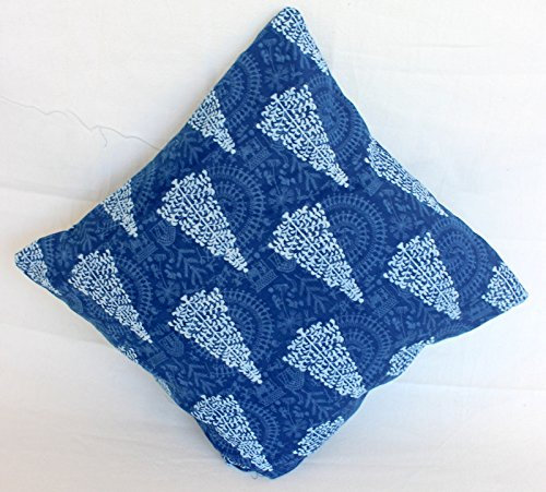 Bedruckter Kissenbezug indischer Sitzpouf Pom Outdoor Boho Kissenbezüge Haustierbettwäsche Dekorative Wurfkissenbezug Indisches Sofa Bank (50)