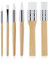 cobee Ensemble de pinceaux en bois, 6 pièces pinceaux pour peinture acrylique Kit de pinceaux de peinture pinceaux d'artiste pour huile aquarelle toile planches Rock corps visage Nail Art