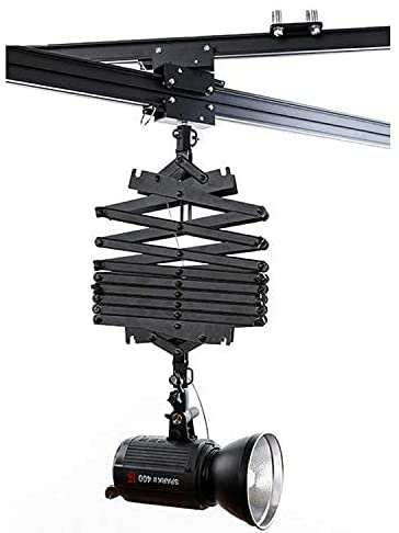 DATOUBOSS 2-M-Pantograph für die Studiofotografie Überkopfsysteme mit Umlenkrollen, Sicherheitsseilzubehör, Blitzstromabnehmer für Fotoausrüstungsstudios/Fotostudios.