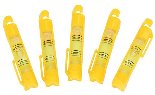 5 Pcs Hanging Bubble Line Level String Line Level Rope Hanging Spirit Level Rope Bubble Spirit Levels for Measuring Building Trades, Surveying, Flooring Decking, Brick Working, Engineering