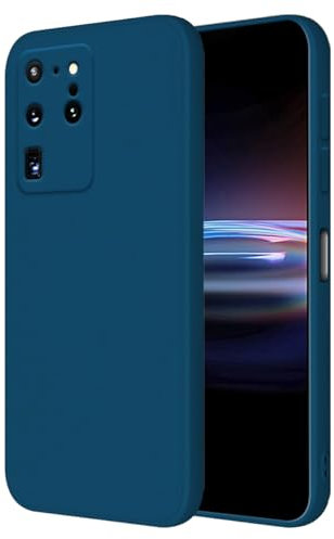 HONLEN Custodia Compatibile con Samsung Galaxy S20 Ultra (6.9 Inches) Morbida Liquido TPU Silicone Case Protettiva, Antiurto in Antigraffio Cover Protettiva