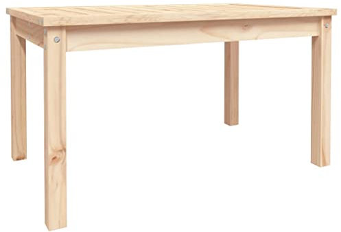 vidaXL Gartentisch, Couchtisch Holzrahmen, Beistelltisch für Garten Terrasse, Loungetisch Kaffeetisch Balkontisch, 82,5x50,5x45cm Massivholz Kiefer