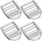 sourcing map Metal Ladder Buckle Slider Tri-Glider Metal Adjustable Buckles, 4pcs 19.5mm(3/4) Inner Size for Webbing Backpack Strap, Silver Tone