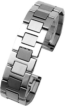 REFKIT Edelstahlarmband for TANK Solo Armband Markenarmband 16mm 17,5mm 20mm 23mm Silberfarbe (Color : Silver, Size : 23mm)
