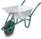 KCT 85L Garden Galvanised Heavy Duty Steel Wheelbarrow with Pneumatic Tyre