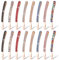 Newellsail Kristall Haarnadeln Zweireihige Strass Haarspange Metall Haar Klammer Haarschmuck Haarklammern für Frauen Mädchen 8 Farben 16 Stück