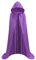 Proumhang Cape à capuchon Violet Déguisement Adulte Costume Halloween Carnaval Noël L
